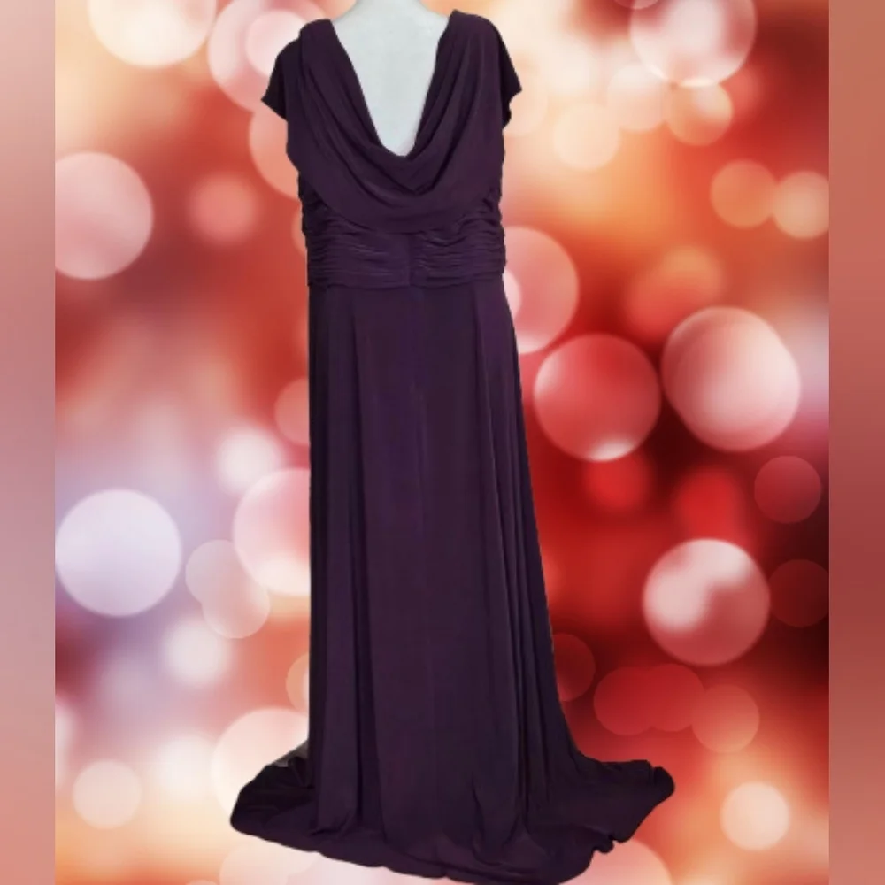 📣Alex Evenings Formal 👗 Cowl Back Embellishment 😍 🆕 With  Tags Plus Size 16